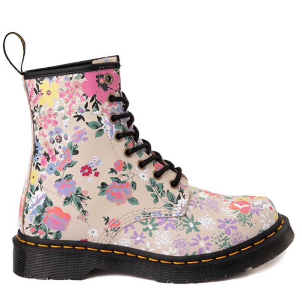 Dr. Martens Floral Combat Boots
